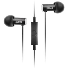 gala E2000C Geräuschisolierender In-Ear Kopfhörer Mit Mikrofon Und Fernbedienung - Aluminum Schwarz