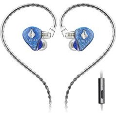 Hidizs MS1-Galaxy Hochleistungs-In-Ear-Monitore mit dynamischem Treiber und Dual-Magnetkreis, blau (MIT MIC)