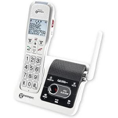 Geemarc Amplidect 595 U.L.E Senior Telephone with Amplified Receiving Volume, Answering Machine, SOS Function and Integrated Intercom System - Medium to Severe Hearing Loss - Version DE