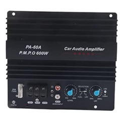 Outbit Car Audio Amplifier, 1 Piece Subwoofer Amplifier 12V 600W Mono High Power Bass Subwoofer Amplifier for Car Speaker Modification
