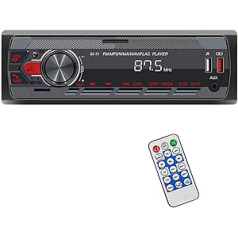 1 Din automašīnas radio stereo Bluetooth M11 multivides inteliģentais MP3 atskaņotājs ar uztvērēja balss palīgu krāsainiem apgaismojumiem BT/USB/FM/AUX/TF