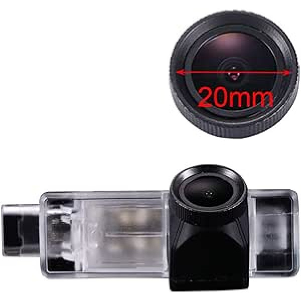 Jauna Lens HD Parking Aid Automašīnas atpakaļgaitas kamera, Super plata leņķa ūdensizturīga nakts redzamības auto kamera priekš Mercedes Benz Vito W639/Citroen Jumper Estate Miniven/Space Tourer/Nissan/Peugeot/Citroen