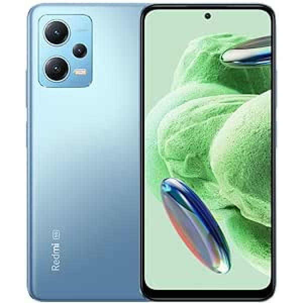 Xiaomi Redmi Note12 5G išmanusis telefonas 128GB, 6GB RAM 6,67 colio FHD+ ekranas 120Hz Snapdragon 685 50MP trigubi fotoaparatai 5000mAh NFC mobilusis telefonas (6+128, Ice Blue)