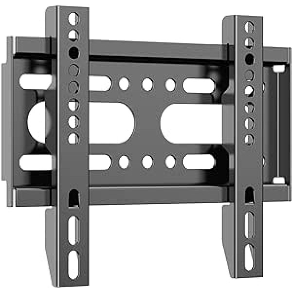 JXMTSPW televizoriaus sieninis fiksuotas monitoriaus laikiklis žemo profilio Dauguma 14–42 colių plokščias išlenktas 19 24 28 29 32 38 39 colių mažas televizoriaus ekranas iki VESA 200 x 200 mm 25 kg maks.