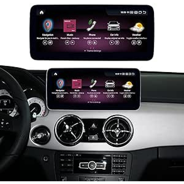 Ninetom Android 12 automašīnas radio 10,25 collu skārienekrāns 2013.–2015. gadam Mercedes Benz GLK Class X204 ar NTG4.5/4.7, Carplay radio displeja jauninājums, multivides atskaņotājs, GPS navigācija, Android automašīna