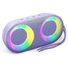 RGB Lights skaļš Bluetooth skaļrunis ar dziļo basu režīmu, TF karte, īsts bezvadu stereo portatīvais skaļrunis āra ballītēm pie baseina pludmalē