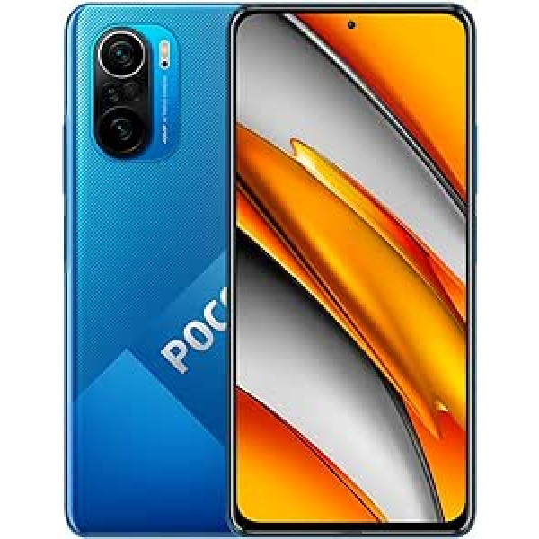 Xiaomi Poco F3 viedtālrunis 128 GB, 6 GB RAM, divas SIM kartes, dziļi okeāna zils