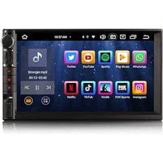 GONFEN 7 collu astoņu kodolu Android 12.0 universālais dubultais 2 DIN automašīnas radio, kas paredzēts Nissan DAB+ GPS navigācijai DSP DVR WiFi 4G OBD2 TPMS DVB-T2 SD ar Bluetooth 5.0 A2DP CarPlay Android Car 4GB RAM + 64GB ROM