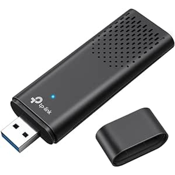 TP-Link Archer TX20U WLAN zibatmiņa personālajam datoram, WiFi, AX1800 divjoslu, saderīgs tikai ar Windows 11/10, USB 3.0, MU-MIMO, OFDMA, WPA3 šifrēšanu