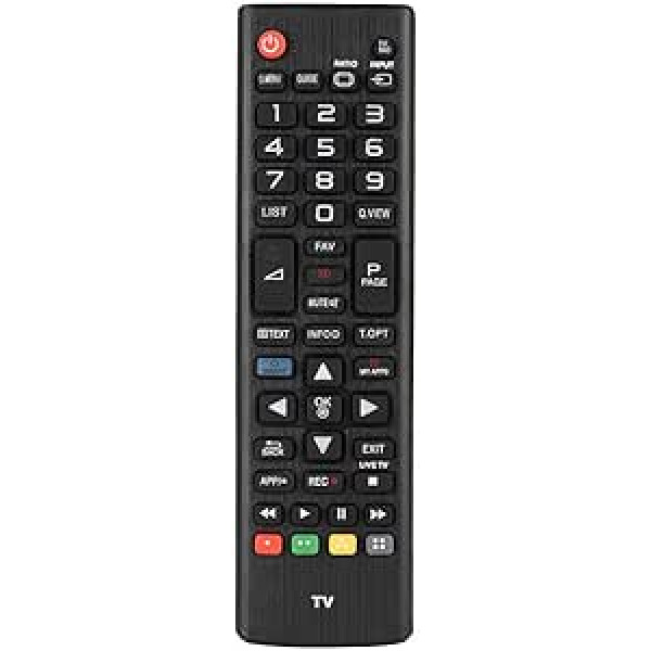 Mugast TV Replacement Remote Control Smart 3D TV Replacement Remote Control Wear-resistant TV Remote Control Suitable for LG LCD TV AKB73975709/AKB73975757/AKB73975728 Black