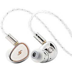 LINSOUL SIMGOT EA1000 Fermat 10 mm dinamiskais draiveris auss monitorā, HiFi in-ear austiņas IEM, vadu spēļu austiņas, ar sudraba pārklājumu OFC kabeli mūziķiem audiofiliem (EA1000 Fermat)