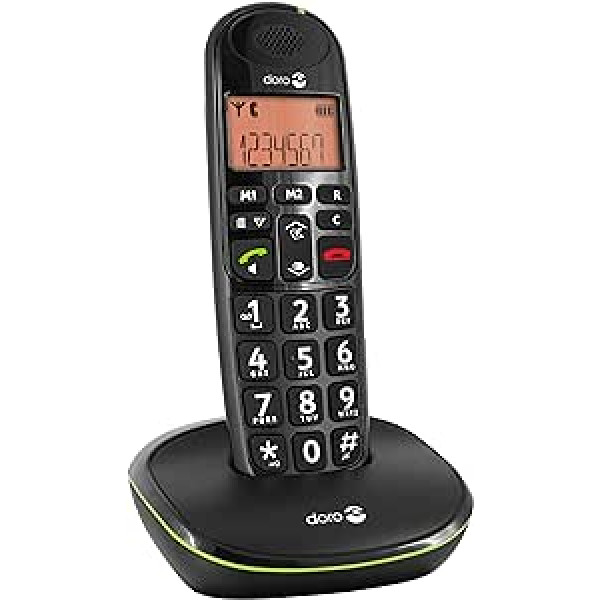 Doro,380098,PhoneEasy AA8100w DECTSchnurlostelefon Freisprechen schwarz