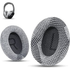 Profesionāli Bose austiņu nomaiņas ausu spilventiņi Ausu spilventiņi, kas piemēroti Bose QuietComfort 35 i/QC35/QC25/QC2/QC15/Ae2/Ae2i/Ae2w/SoundTrue & SoundLink (Over-Ear) no Krone Kalpasmos Black Scrims