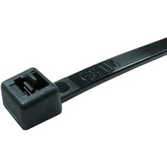 100 x Black Cable Ties 4.8mm x 300mm