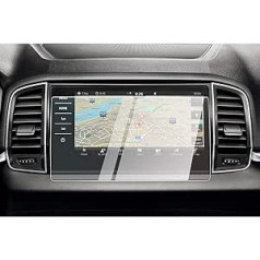 CDEFG saderīgs ar Skoda Kodiaq Karoq 2017-2022 2023 Columbus Navigation aizsargplēvi rūdīta stikla 9H skrāpējumiem izturīga 9,2 collu GPS ekrāna aizsargplēve Auto navigācijas plēve Karoq Kodiaq Sportline