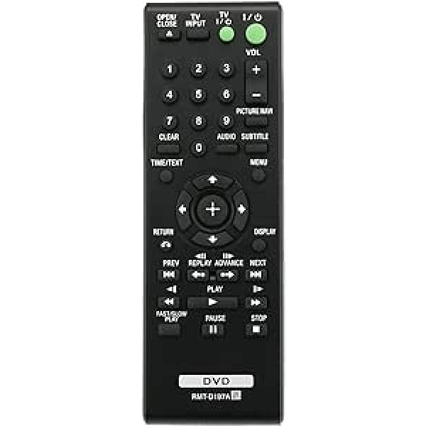 RMT-D197A Replacement Remote Control for Sony CD DVD Player DVP-SR170 DVP-SR370 DVP-SR320 DVP-SR760HP DVP-SR120 DVP-SR550K DVP-SR160 DVP-SR360 DVP-SR760H