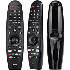 Universāls LG Magic tālvadības pults aizstājējs, YiBiChin AKB75855501 balss tālvadības pults, kas piemērota LG viedtelevizoru Android 2018./2019./2020. gada modeļiem, ar Prime Video, Netflix īsinājumtaustiņiem