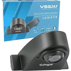 VSG 24 HD Transporter lodgalvas atpakaļgaitas kamera Sprintera kamera ar adaptera kabeli 1080P HD izšķirtspēja nakts redzamība 120° leņķis 12V IP68 - melns