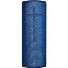 Ultimate Ears Megaboom 3 pārnēsājams Bluetooth skaļrunis, 360° skaņa Dziļi basi, ūdensizturīgs, putekļu izturīgs un rudens festivāls, viena pieskāriena mūzikas vadība, 20 stundu akumulatora darbības laiks - lagūnas zils/zils