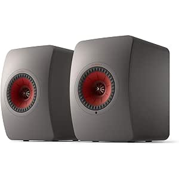 KEF LS50 Wireless II WLAN HiFi skaļruņu sistēma, pelēka, aktīvais skaļrunis, HDMI, Airplay 2, Bluetooth, Spotify, Tidal