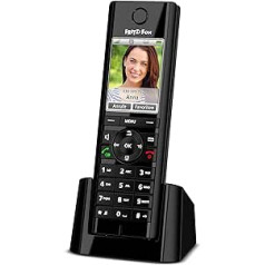 AVM FRITZ! Fon C5 DECT komforta telefons (augstas kvalitātes krāsu displejs, HD telefonija, internets / komforta pakalpojumi, vadības FRITZ! Box funkcijas) melns, vācu valodas versija