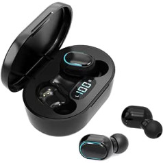 ZHUTA Bluetooth austiņas ar ENC samazināšanu, Bluetooth austiņas, Hi-Fi stereo, 25 stundu atskaņošanas laiks, melns