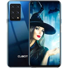 CUBOT X30 viedtālrunis 6 GB + 128 GB Android mobilais tālrunis, 6,4 collu FHD+ displejs, 48 MP kamera, astoņkodolu viedtālrunis bez līguma 4G divu SIM kartu mobilais tālrunis/pirkstu nospiedums/NFC/GPS/OTG (zils)