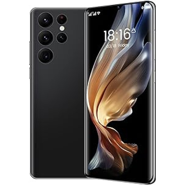 QIMHAI atbloķēts viedtālrunis 6,7 collu mobilais tālrunis S22U 2+16 GB HD pilnekrāna atbloķēts Android tālruņi ar divām SIM kartēm (melnā krāsā)