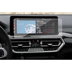 SXCY navigācijas ekrāna aizsargs, kas saderīgs ar BMW X3 G01 X4 G02 2022, 12,3 collu GPS rūdīta stikla ekrāna aizsargs, 9H cietība, skrāpējumiem izturīgs, pret pirkstu nospiedumiem