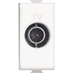 BTicino am5202p10 Matix TV Socket Terminal, Balts, 1 m