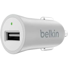 Belkin Premium MixIt Fast 2.4 amp USB Car Charger with Connected Equipment Warranty - Silver