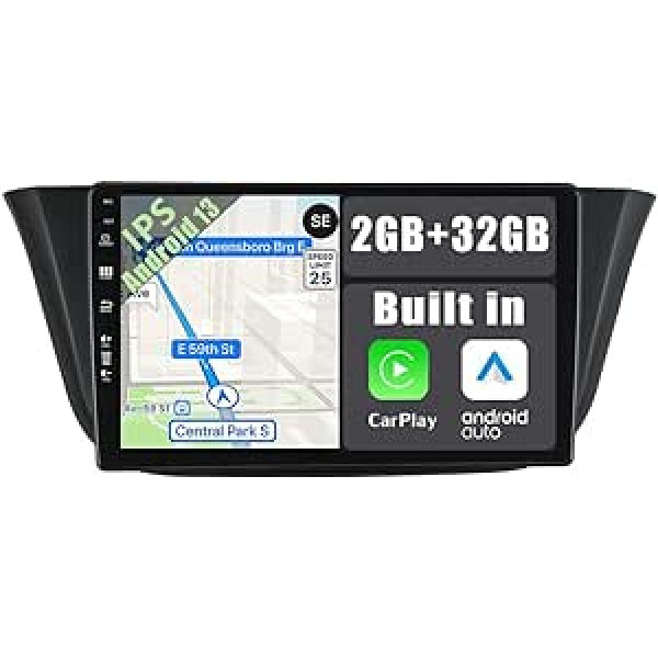 YUNTX Android 12 automašīnas radio, kas paredzēts Fiat Iveco Daily VI (2014-2021) -2 DIN [Integrēts CarPlay/Android Car/GPS] -9 collu IPS 2.5D skārienekrāns, bezmaksas kamera DAB/Stūres vadība/MirrorLink/Bluetooth