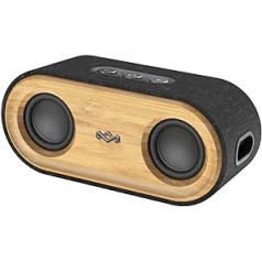 Marley House of Get Together 2 mini Bluetooth skaļruņi, pārnēsājama Bluetooth kaste, 20 W jauda, Bluetooth 5.0, 30 m darbības diapazons un 15 stundu atskaņošanas laiks, mazs Bluetooth skaļrunis, kas izgatavots no ilgtspējīgiem materiāli