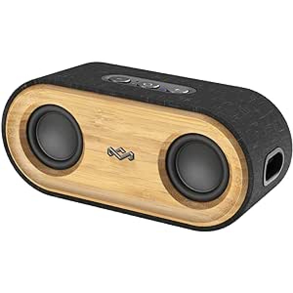 Marley House of Get Together 2 mini Bluetooth skaļruņi, pārnēsājama Bluetooth kaste, 20 W jauda, Bluetooth 5.0, 30 m darbības diapazons un 15 stundu atskaņošanas laiks, mazs Bluetooth skaļrunis, kas izgatavots no ilgtspējīgiem materiāli