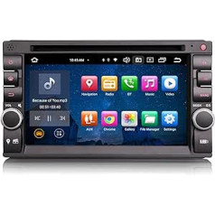 GONFEN 8 Core Android 12 Double DIN Car Radio ar IPS ekrānu 2 DIN GPS navigācijas atbalsts Bezvadu Carplay Android Car Bluetooth DVD WiFi 4G DAB+ Radio RDS 4GB RAM + 64GB ROM