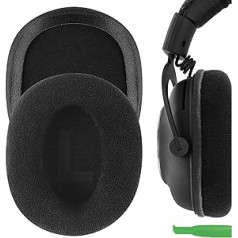 Geekria Comfort velūra rezerves ausu spilventiņi, kas paredzēti Logitech G Pro, G Pro X, G433, G233 austiņu ausu spilventiņiem, austiņu ausu spilventiņu remonta daļas (melnas)