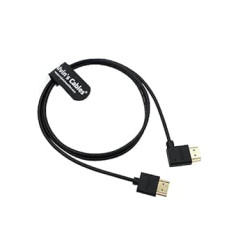 Alvin's Cables HDMI kabelis 8K 2.1 High Speed for Atomos Ninja V monitors No labās puses uz kreiso leņķi HDMI kabelis priekš Z CAM E2, Sony FS5 | FS7| A7S3 kameras 39,4 collas | 1 m