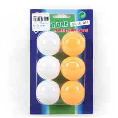 Icom Мяч для понга белый/оранжевый 6 шт/разноцветный