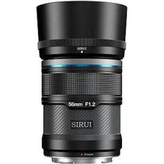 SIRUI Sniper 56 mm automātiskā fokusa objektīvs F1.2 platleņķa APS-C kameras objektīvs (Z-Mount, melns)