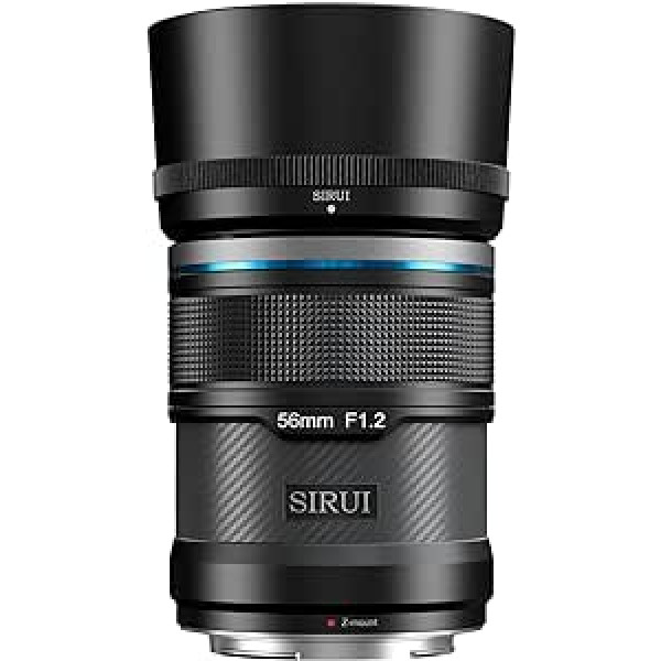 SIRUI Sniper 56 mm automātiskā fokusa objektīvs F1.2 platleņķa APS-C kameras objektīvs (Z-Mount, melns)