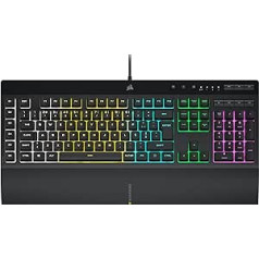 CORSAIR K55 RGB PRO Išdėstymas: PT-PT – RGB pagrindo lemputė, šeši makrokom. integravimo programinės įrangos mygtukai „Elgato Stream Deck IP42 Pulse Pause Black“