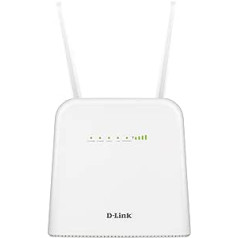 D-Link DWR-960 LTE maršrutētājs Cat 7 Wi-Fi AC1200, mobilais 4G/3G maršrutētājs, multi-WAN, gigabitu porti, integrēts SIM kartes slots, dubultā ugunsmūris un interneta atteices drošs