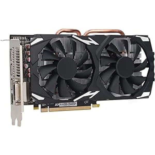 RX580 8 GB spēļu grafikas karte, GDDR5 256 BIT zema trokšņa līmeņa datora grafikas karte, PCI Express 3.0, HD multivides interfeiss X 1, DP X 3, DVI X 1, grafikas karte operētājsistēmai Windows 10 11 Vista