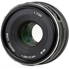 Objektiv 35mm F1.7 für Micro 4/3 ar daudzkrāsainu MK-E-35-1.7