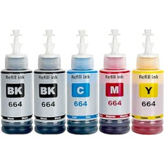 LAIPENG 664 tinte ir saderīga ar Epson ET-2500 ET-2550 ET-2600 ET-2650 ET-3600 ET-4500 ET-4550 ET-14000 ET-15000 ET-16500 L100 L110 L110 L2 00 L5 L5 L5 L5 L5 L5 L5 L50 1300 printeris (BK*2/C/M/Y)