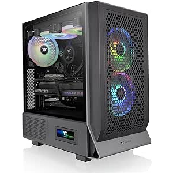 Thermaltake Ceres 300 TG ARGB, vidējā torņa šasija, melna