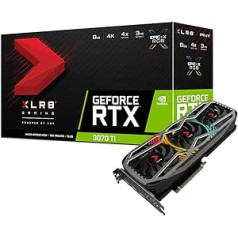 PNY GeForce RTX™ 3070 Ti 8 GB XLR8 spēļu Revel Epic-X RGB™ divu ventilatoru grafikas karte LHR