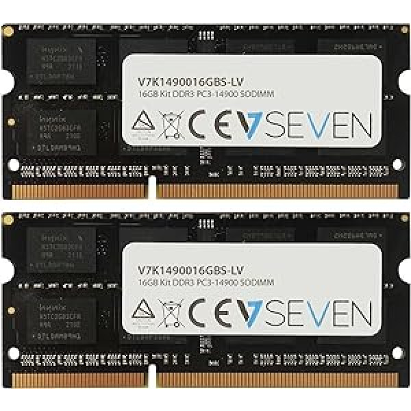 V7 V7K1490016GBS-LV DDR3 1866MHz CL13 SO DIMM PC3-14900 1,35V PC interner Speicher