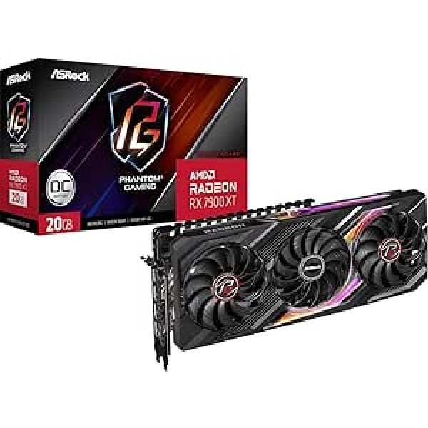 ASRock Vaizdo plokštÄ AMD Radeon RX 7900 XT Phantom Gaming 20GB OC GDDR6 320-bit 3xDP 1xHDMI