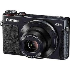 Canon PowerShot G9 X Mark II kompaktā kamera, 20,1 MP, 7,5 cm (3 collu) displejs, WiFi, NFC, 1080p, Full HD